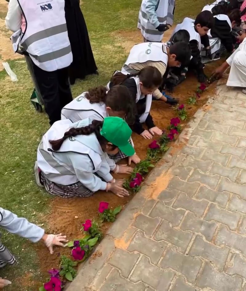 زراعة الأزهار في العمل التطوعي